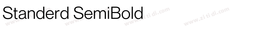 Standerd SemiBold字体转换